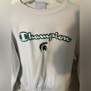 Champion Crewneck Michigan State white Size Small